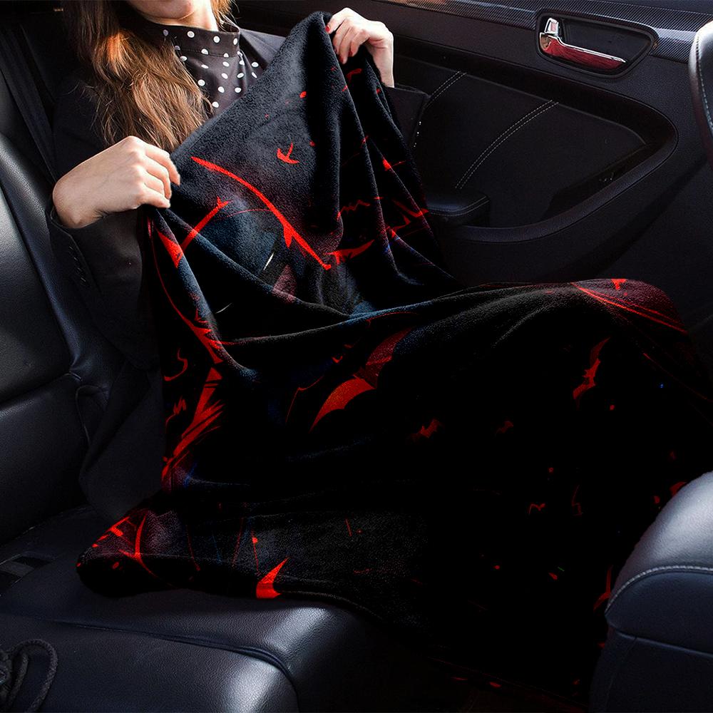 Batman Theme Printed Blanket - Perfect for Couch, Bed, Travel & Outdoor Use | Machine Washable, Cozy & Durable.