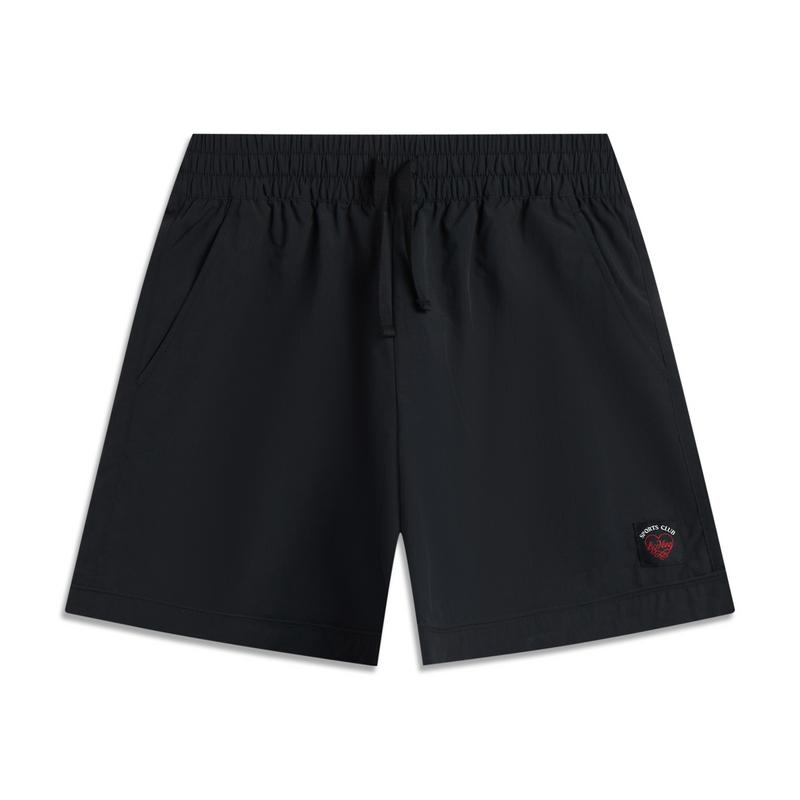 Li-Ning Fashionable Trendy Water-Resistant Loose Shorts Women shorts Black AKSV500-4 S