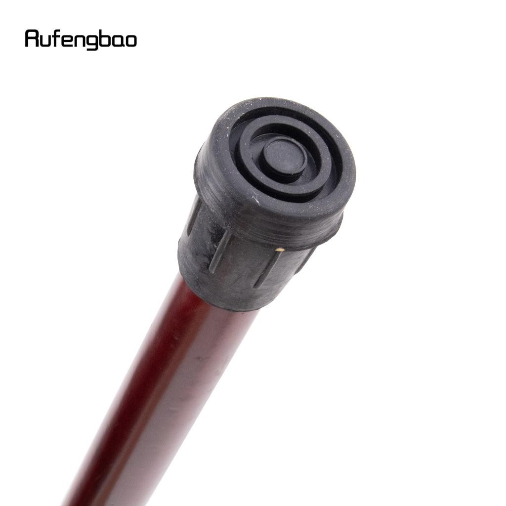 Baston de mers, rotund, tradițional, din lemn, roșu