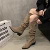 High-End Women's V-Cut Over-the-Knee Slouchy Boots (Autumn/Winter 2025 Collection)