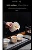 Portable Dehua Jade Ceramic Tea Set – Multifunctional Kung Fu Set for Travel, Office, and Home.