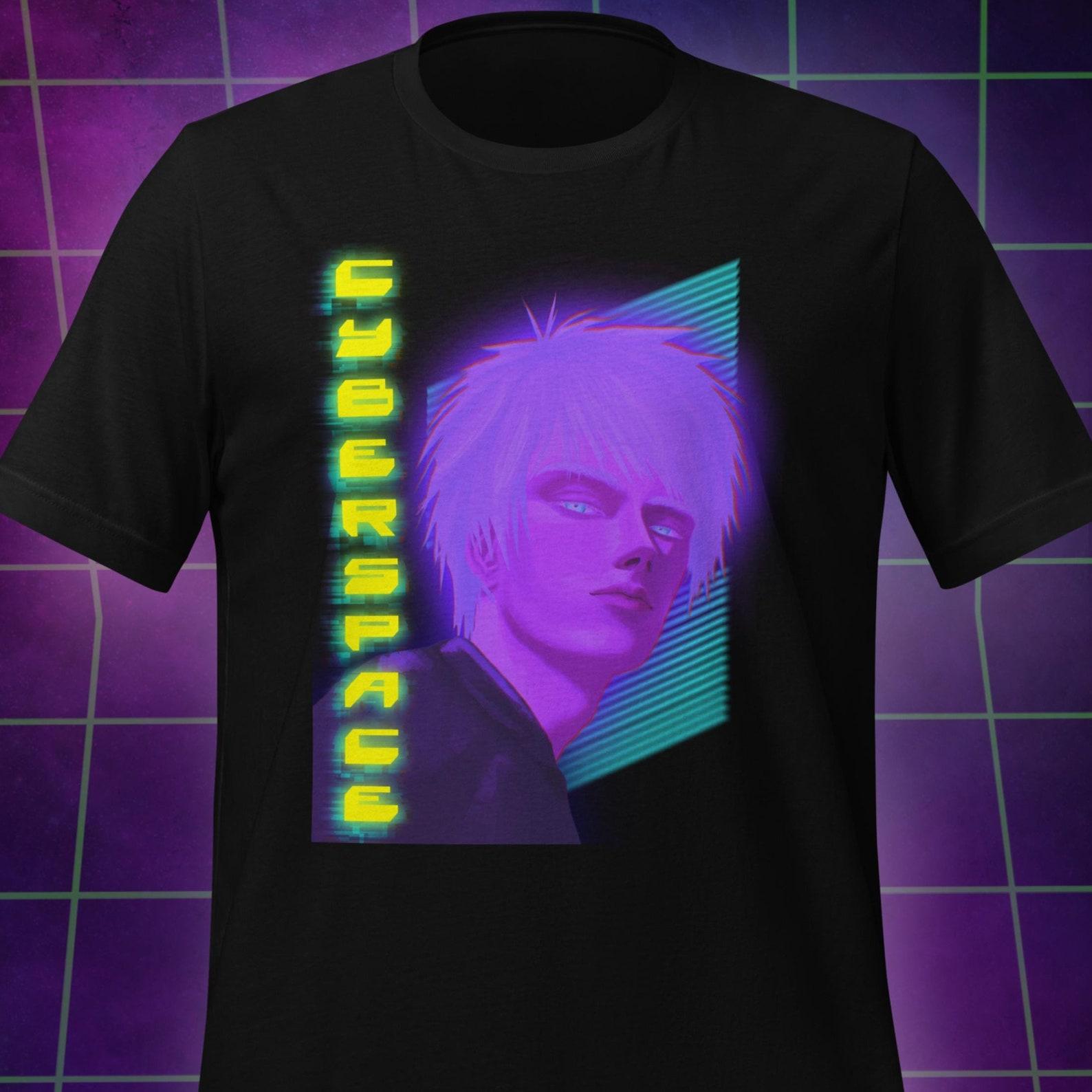 Cyberpunk Graphic T-Shirt: Neon Vaporwave, Sci-Fi Rave Wear 3XL