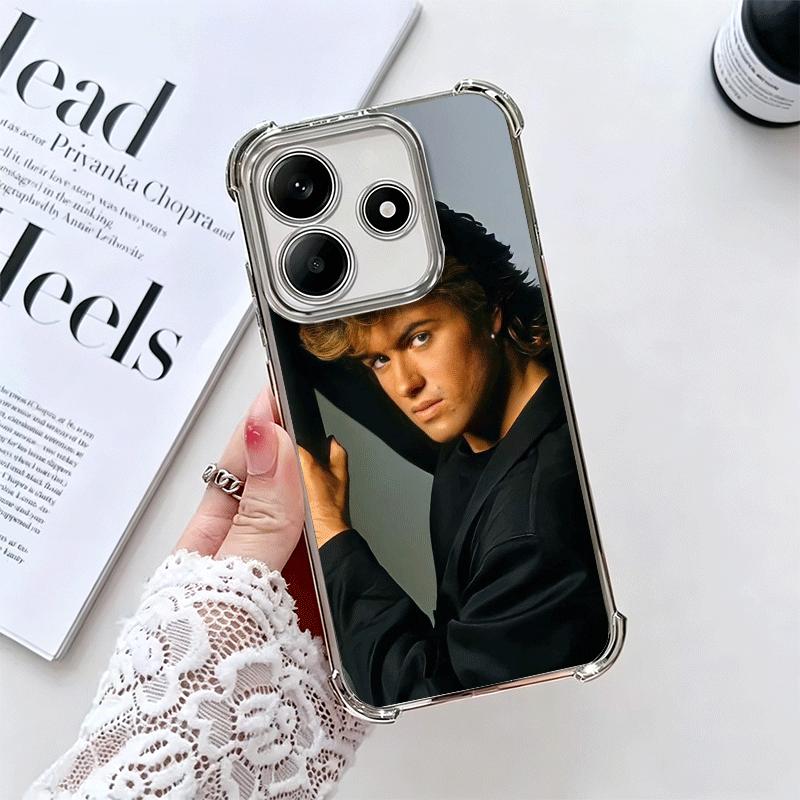 

Мягкий чехол для телефона George Michael для Xiaomi Redmi Note 14 15 Pro Plus 13 12 11S 11T 5G 10 9S 9 Покрытие Защита от падения Fundas Redmi Note 15 Pro 4G