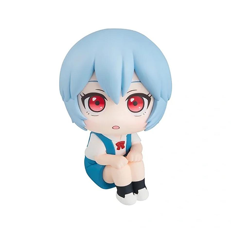 Anime Evangelion Figurine Ayanami Rei Asuka Shinji Figurine Kawaii Look Up Car Decoration Collection Anime Peripheral Model Toys
