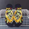 New Flip-flops Men's Summer Trend Outer Wear Flats Personalized Totem Pinch Beach Slippers