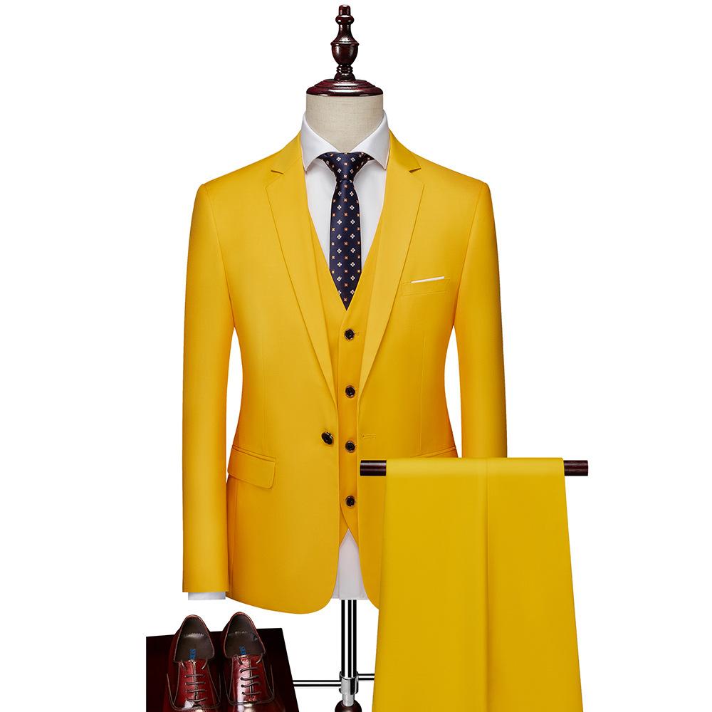 Herrenbekleidung Herren Business Casual Anzug Anzug Hochzeit Bräutigam Anzug Dreiteiliger Anzug Anzüge und Blazer