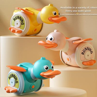 Electric Rotating Foraging Duck Toy: Adorable with Sound & Light, Helps Babies Learn To Climb. A Perfect Gift for Children