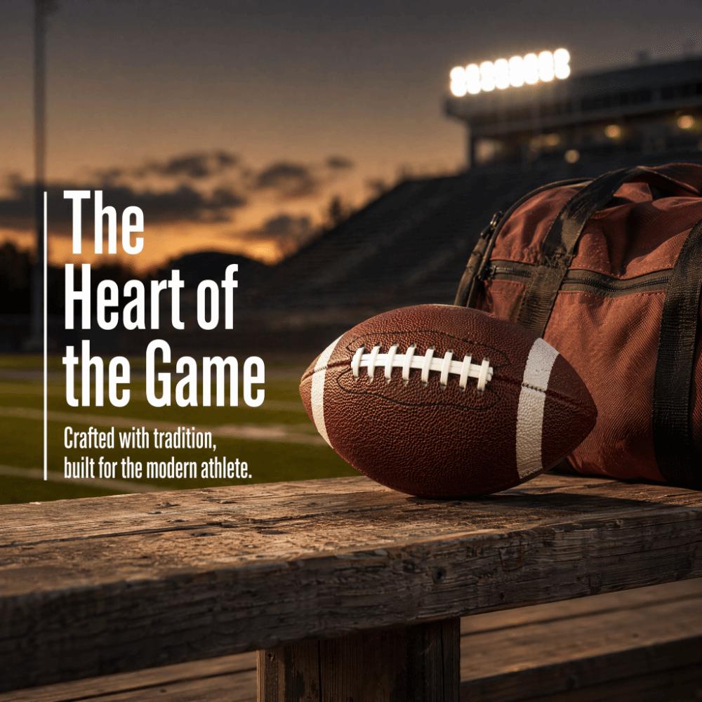 Brown American Football Size 9 Sports Ball Comfortable Grip Rugby Ball Outdoor Sports