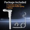 Fuel Door Pin with Gas Door Spring, Fuel Tank Repair Kit Compatible with Ford F150 2015- Explorer 2011- Loose Gas Cap Permanent Repair Fix