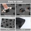 2pcs Pet Feeding Floor Mat Water-absorbing Cool and Non-slip Mat Special Wipe-free Pet Pad