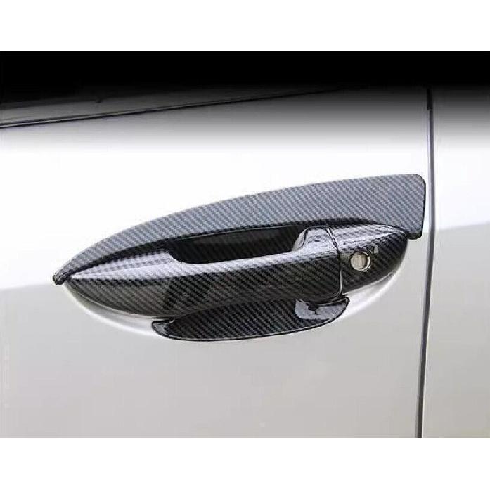 For Toyota Corolla  2014~2019 ABS Carbon Fiber Exterior Side Door Bowl Cup Cover