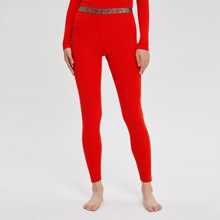 Calvin Klein Antibacterial Anti-Static Thermal Elastic Moisturizing Long Johns Women Underwear Pomegranate-Red AD0004-3RB