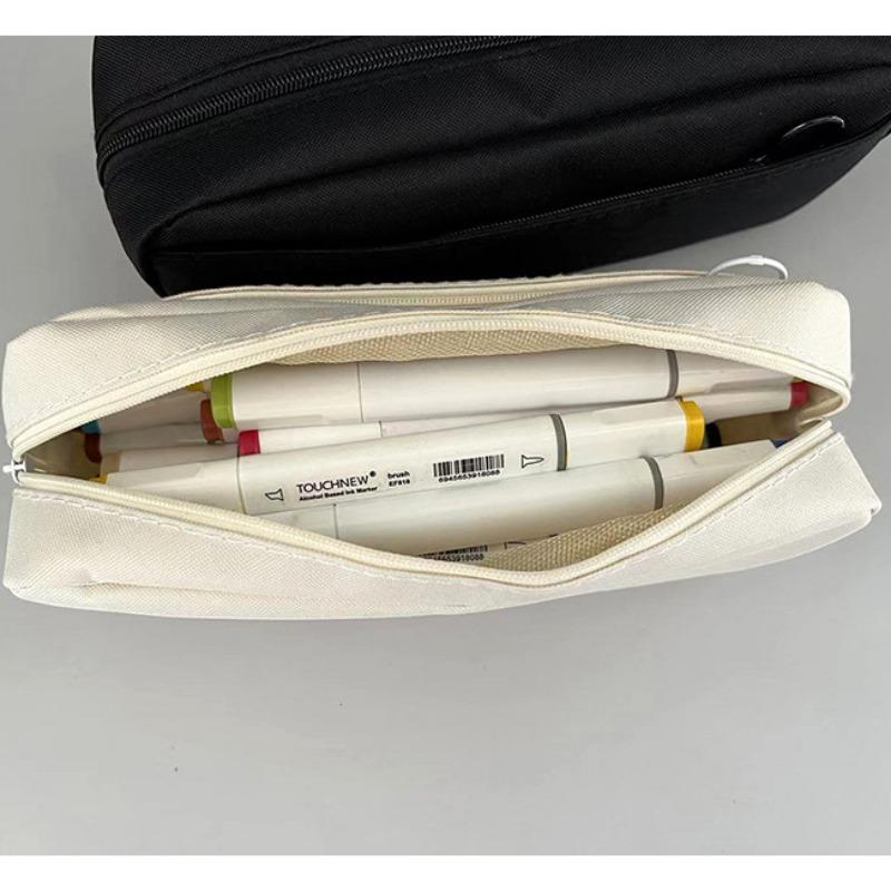 Pencil Bag Zipper Pencilcase Large Capacity Pencil Pouch School Supply Pencil Case Stationery Office Study Portable Storage Bag