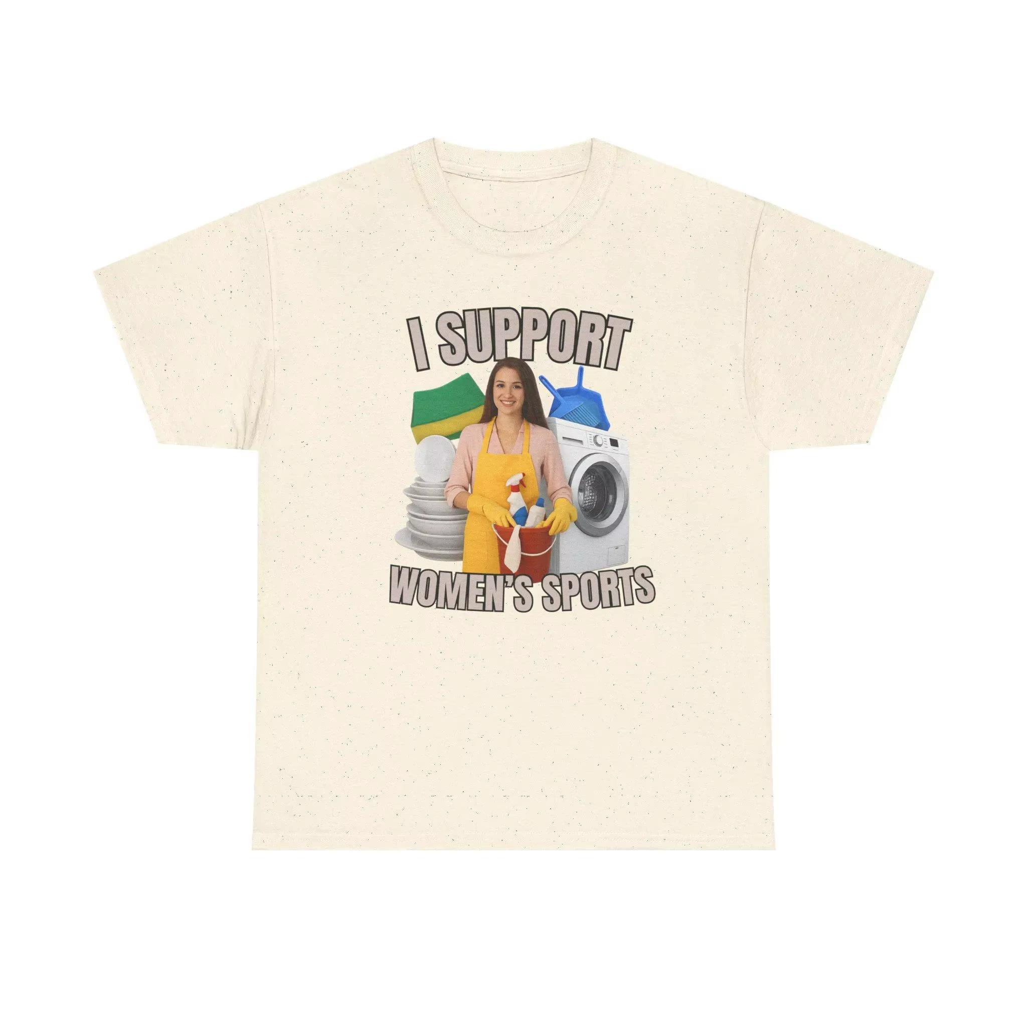 

2026 New Summer Unisex I Support Sports T Shirt Oversize Tee Streetwear Casual Short Sleeve Funny Sarcastic Humor Gen Z Humor 4XL