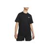 Logo Pattern Crew Neck Straight Cut Short Sleeve T-Shirt Men Tops Black DZ2870-010