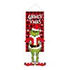 Christmas Hanging Garden Flag Featuring Festive Character Design with Holiday Text and Decorative Patterns for Outdoor Indoor Use