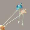 Dripping Oil Lotus Hairpin Female Chinese High-end Hair Accessories Hairpin Hairpin Disc Hair Headgear Fringed Walking Antique Accessories