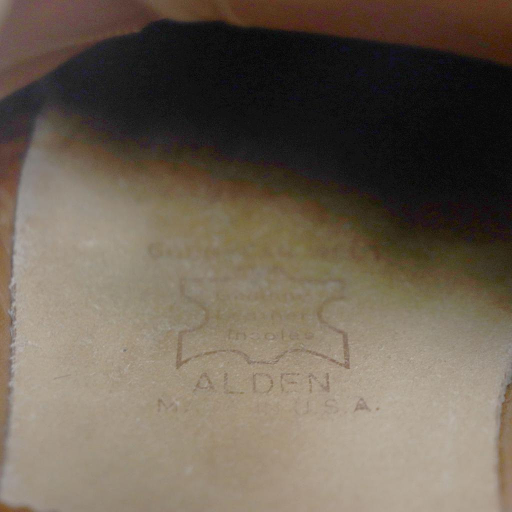 Great ALDEN Leather shoes Cigar cordovan inner wing, Brown Cordovan 9.5 90730 Used