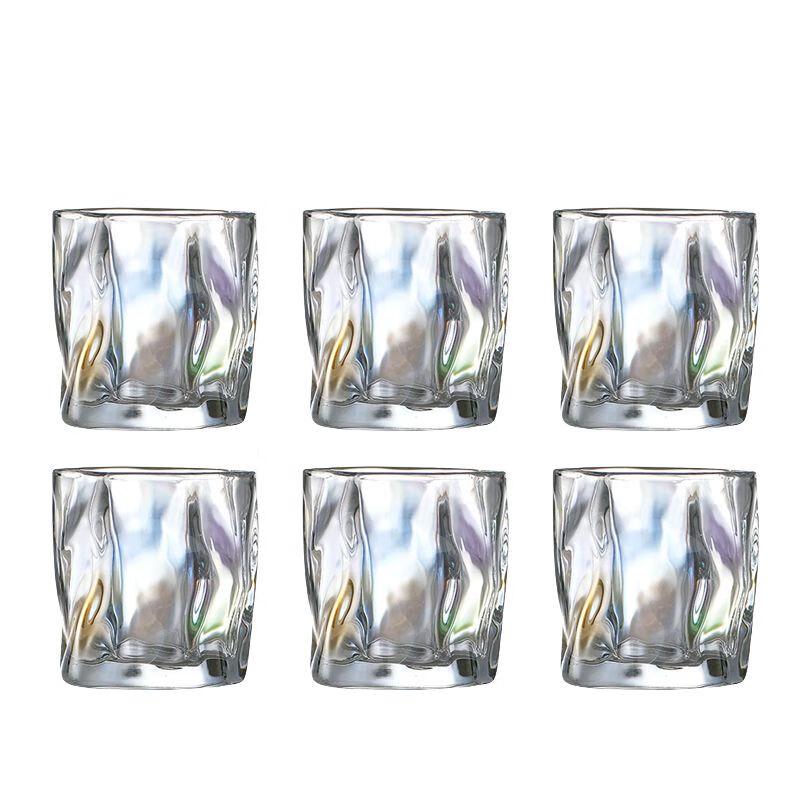 Qianxing Colorful Twisted Whiskey Glass Set