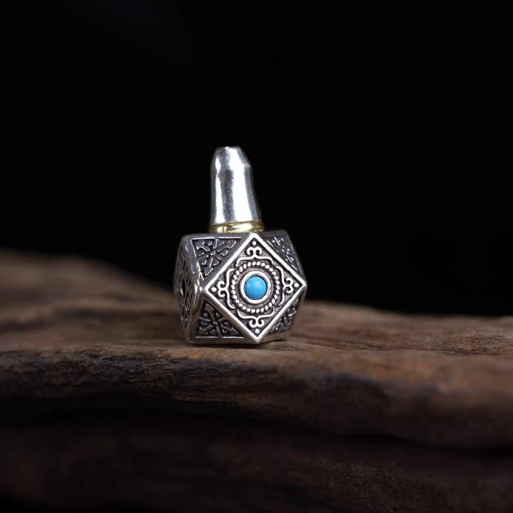 Tibetan Geometric Eight-Edge Buddha Head Bodhi Bracelet DIY Accessory 12mm