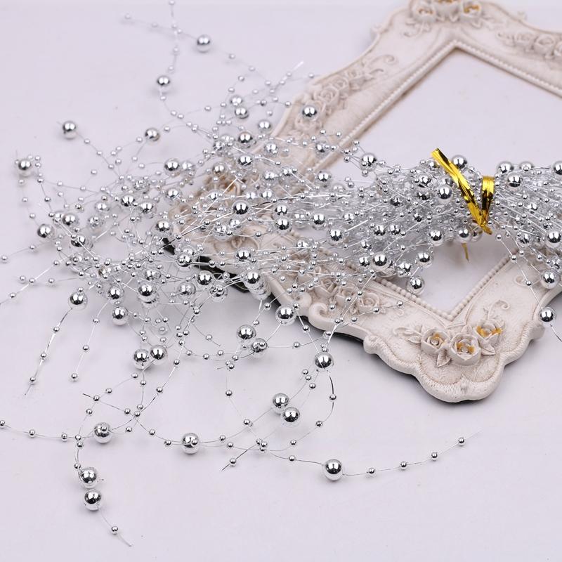 Faux Pearl Fringe Chain Artificial Pearls String DIY Handmade Jewelry Accessories Bridal Hair Accessories Bouquet Decor