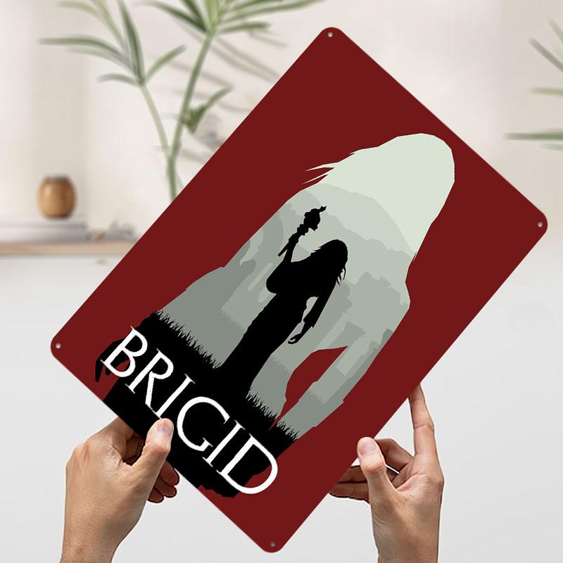 

Mythology Brigid Poster Customized Wall Art Vintage Metal Signs Retro Tin Plaque for Man Cave Decoration Room Desk Decor Home 20x30cm（7.8x11.8inch）