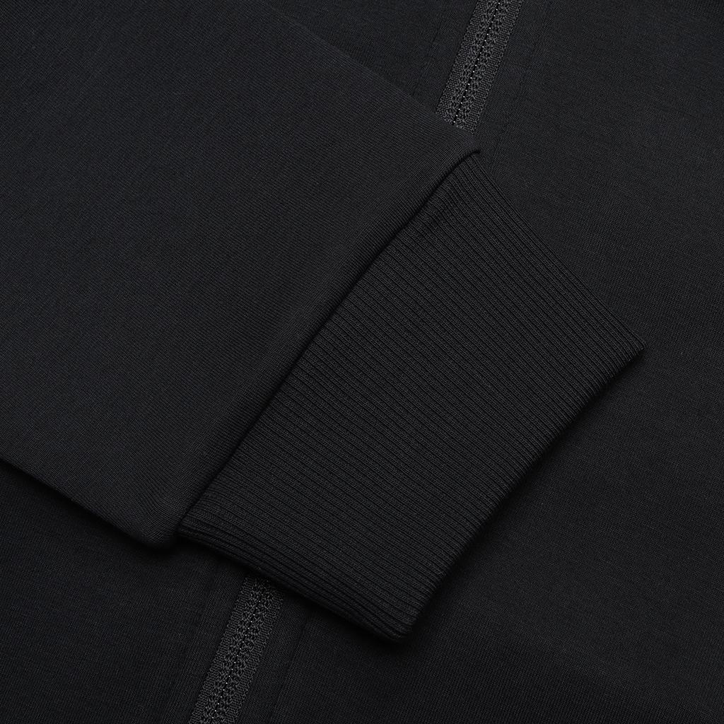 Fila Solid Color Thickened Stand Collar Zipper Jacket Men Jackets Black F51M417505A-BK