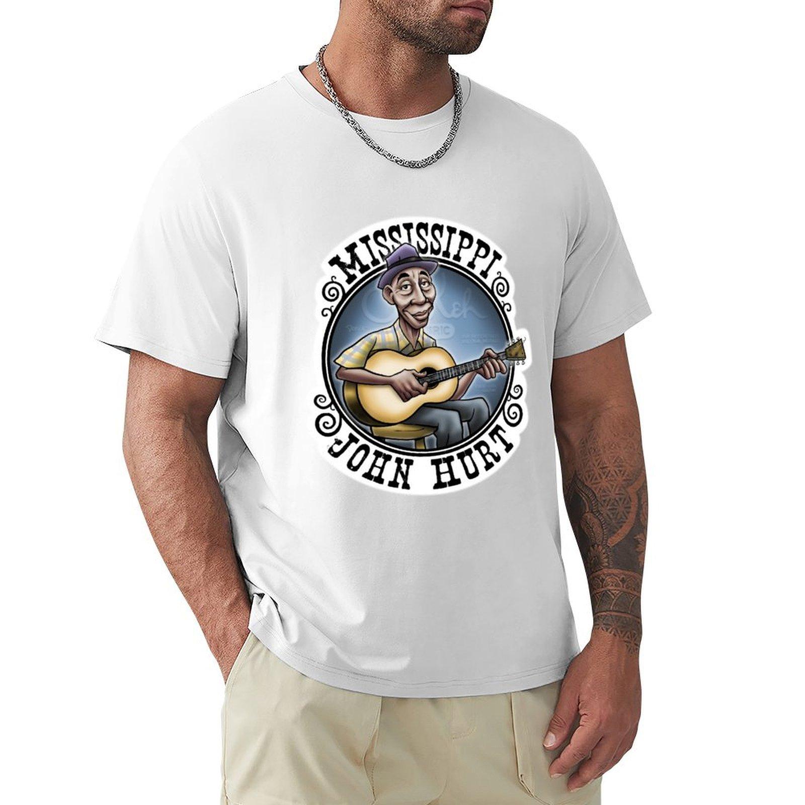 Mississippi John Hurt TShirt Anime tshirt custom t shirt fruit of the loom mens t shirts S
