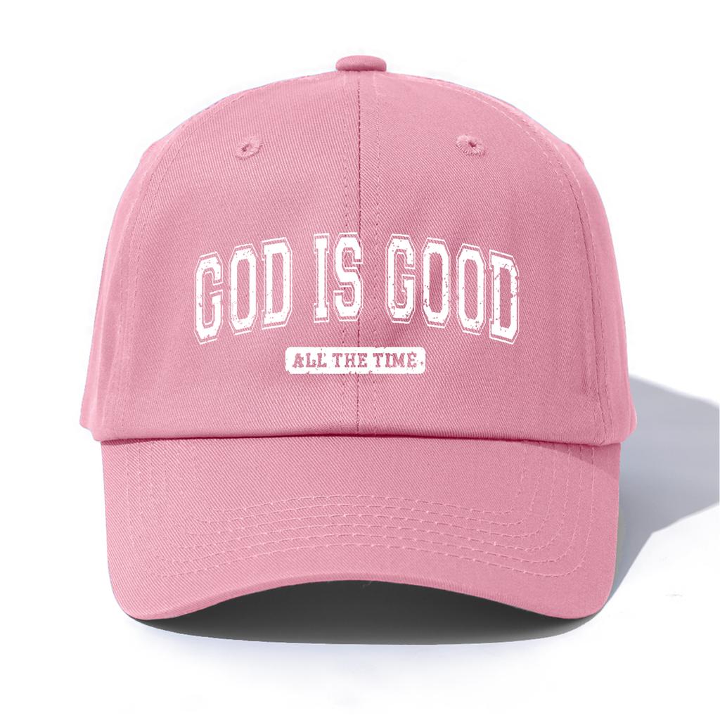 pc GOD IS GOOD Print  Baseball Cap for Adults  Minimalist Retro Style Casual Soft Adjustable Dad Hat Perfect As Gift