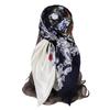 Silk Imitation Head Scarf 90x90cm Silk Scarves Trendy Hair Scarf Headband  for Women