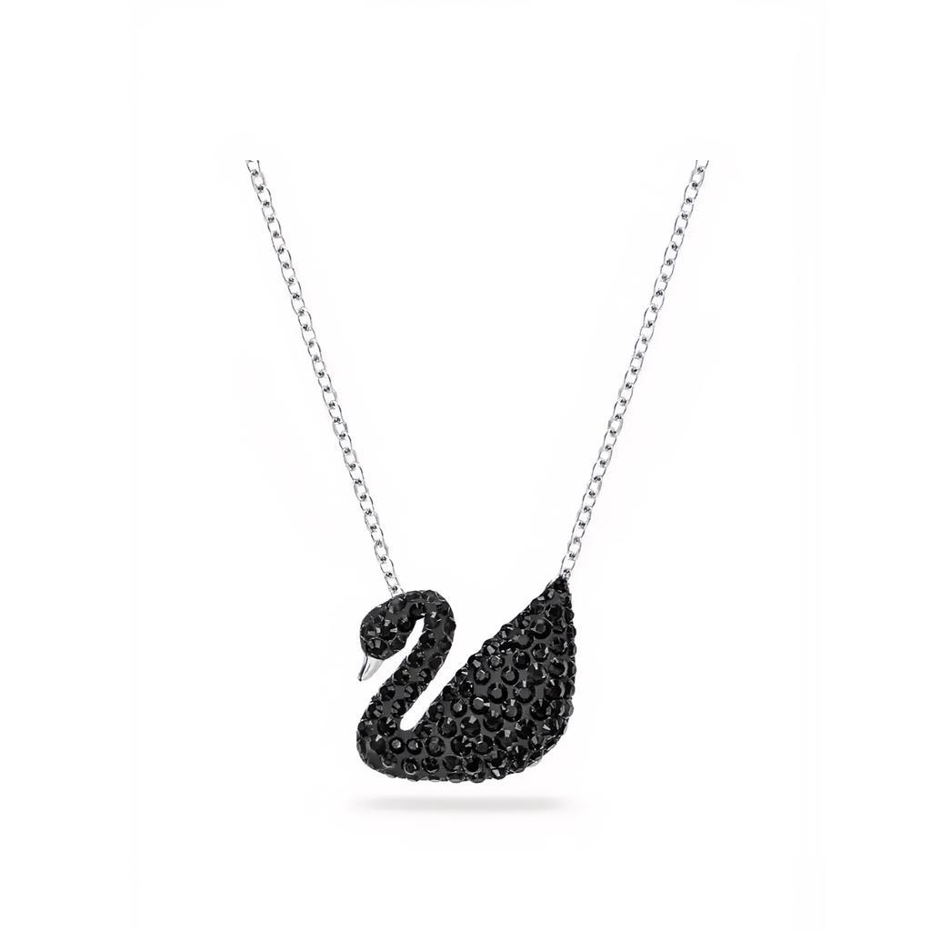 Swarovski Iconic Swan Black Swan Necklace Women Necklace 5347329