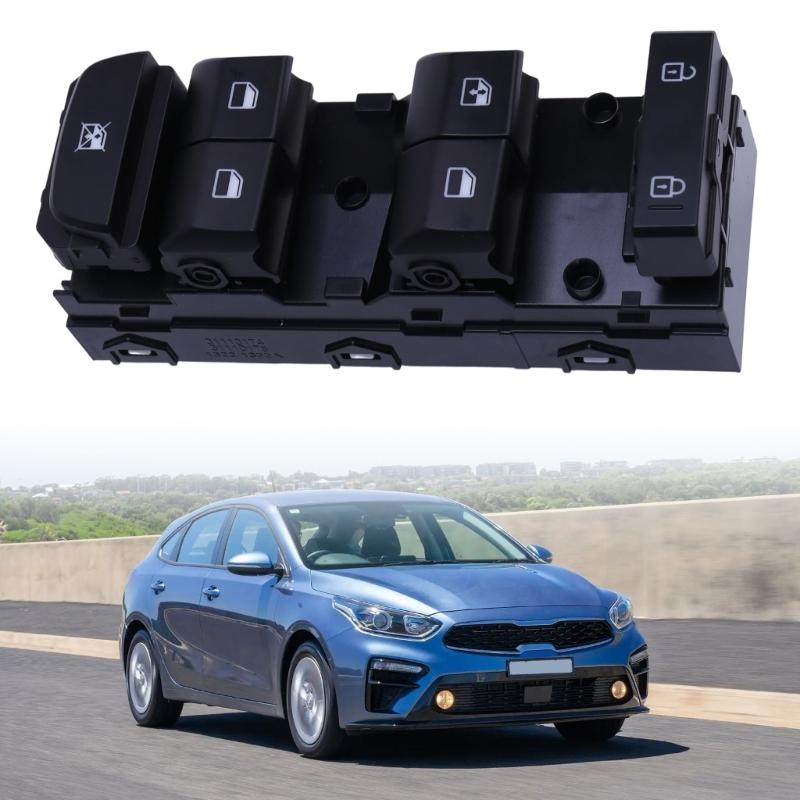 Window Control Assembly for Daily Driving Repair, ABS Housing, Lock-Button Function, Original-Position Replacement Style for Door Service