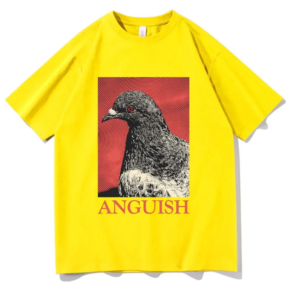 

Anguish Tshirt Cute Funny Meme Pigeon Print T Shirts Summer Women Casual Short Sleeve Tshirt Vintage Tees S