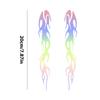 1 Pair Reflective Flame Motorcycles Stickers, Waterproof Self-Adhesive Decals For Trucks Cars, Outdoor Safety Vehicle Decals