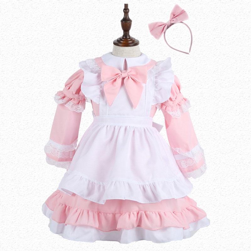 Alice In Wonderland Costume Cosplay Women Girl Maid Lolita Fancy Halloween Dress
