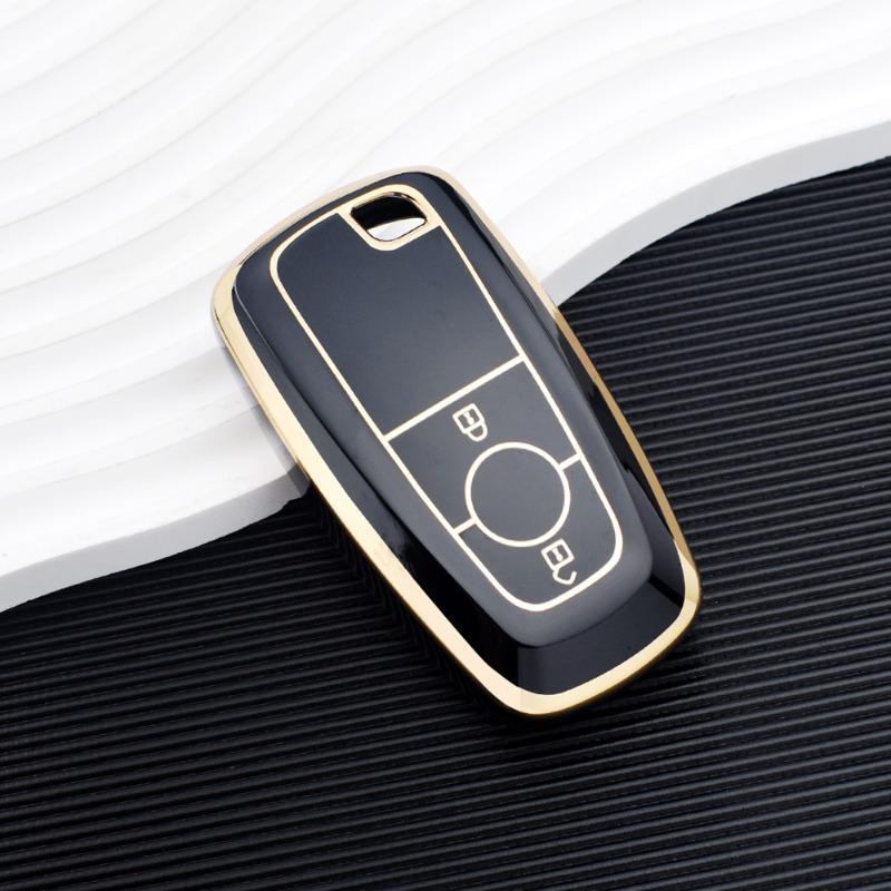 Tpu Car Key Case Cover Shell Fob For Ford Edge Fusion Mustang Explorer F150 F250 F350 Ecosport Protector Car Key Holder Keychain