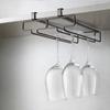 Metal Under Cabinet Hanging Wine Glass Holder Heavy Duty Stable Goblet Rack For Restaurant Home