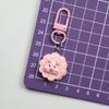 Resin Cartoon Piggy Keychain Pendant - Cute Dessert Ornament for Bags & Backpacks, Ideal for Couples and Students.