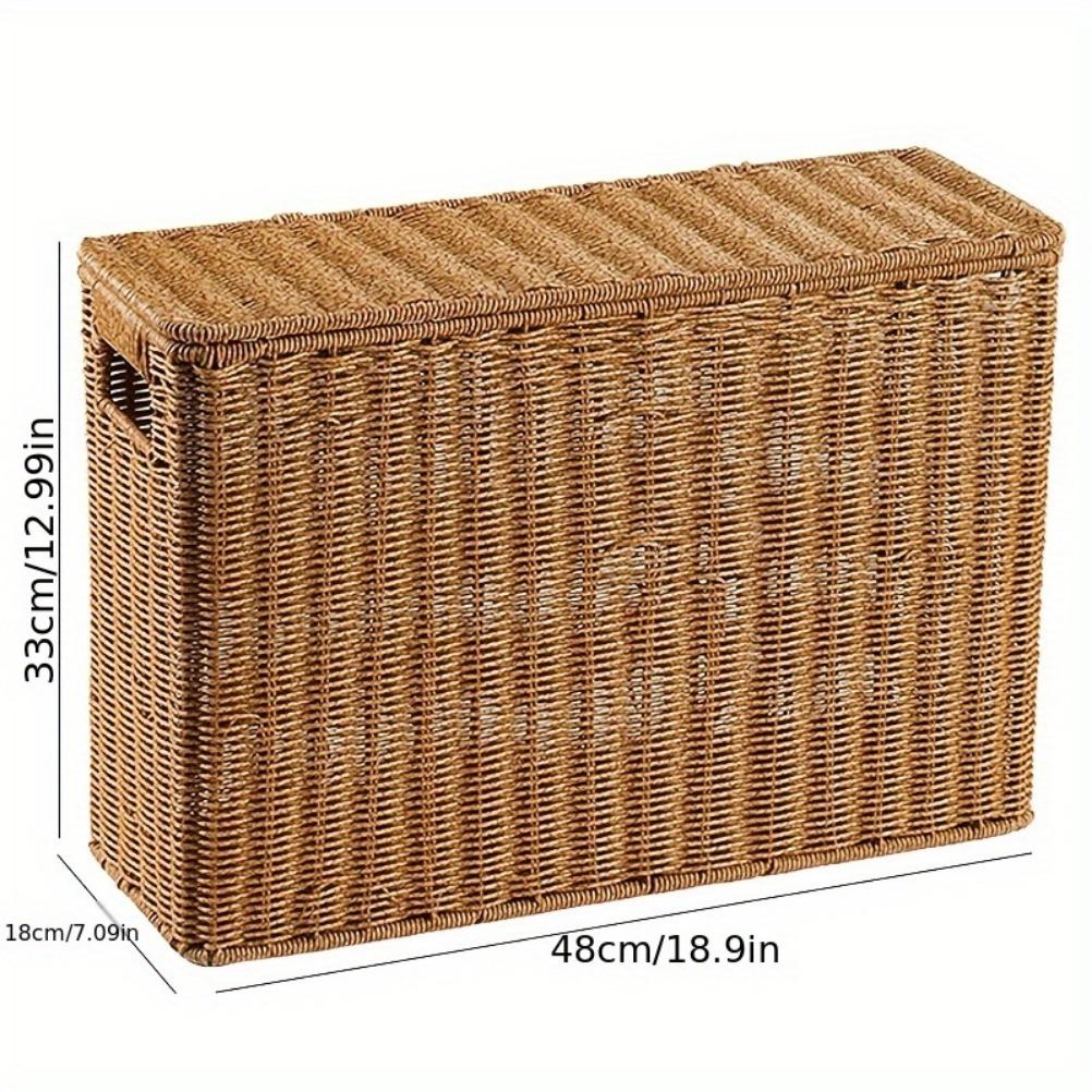 Weaving Storage Basket Wall Corner Storage Laundry Basket Household Balcony Dirty Clothes Basket Easter Baskets
