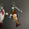 Lifelike Moving Fish Lure Keychain Key Holder Decoration For Angling Hobbyists Multidirectional Key Holder Accessory