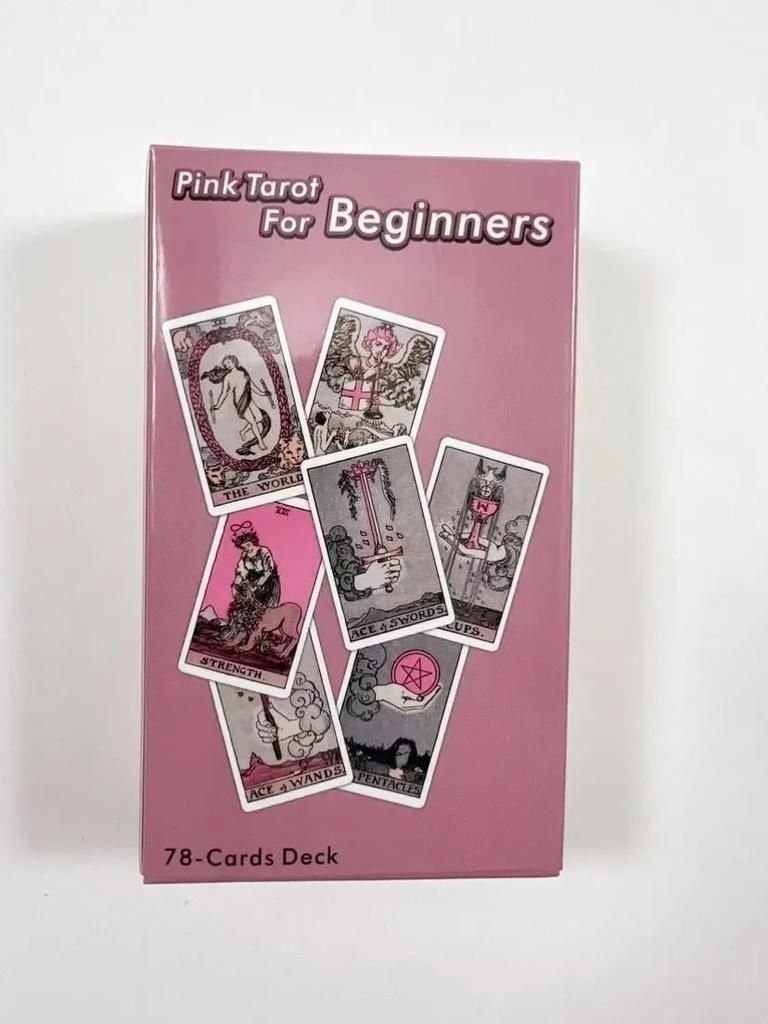 Pink Tarot For Beginners Neon Tarot Cards Board Games For Women Girls Party Family Table Games