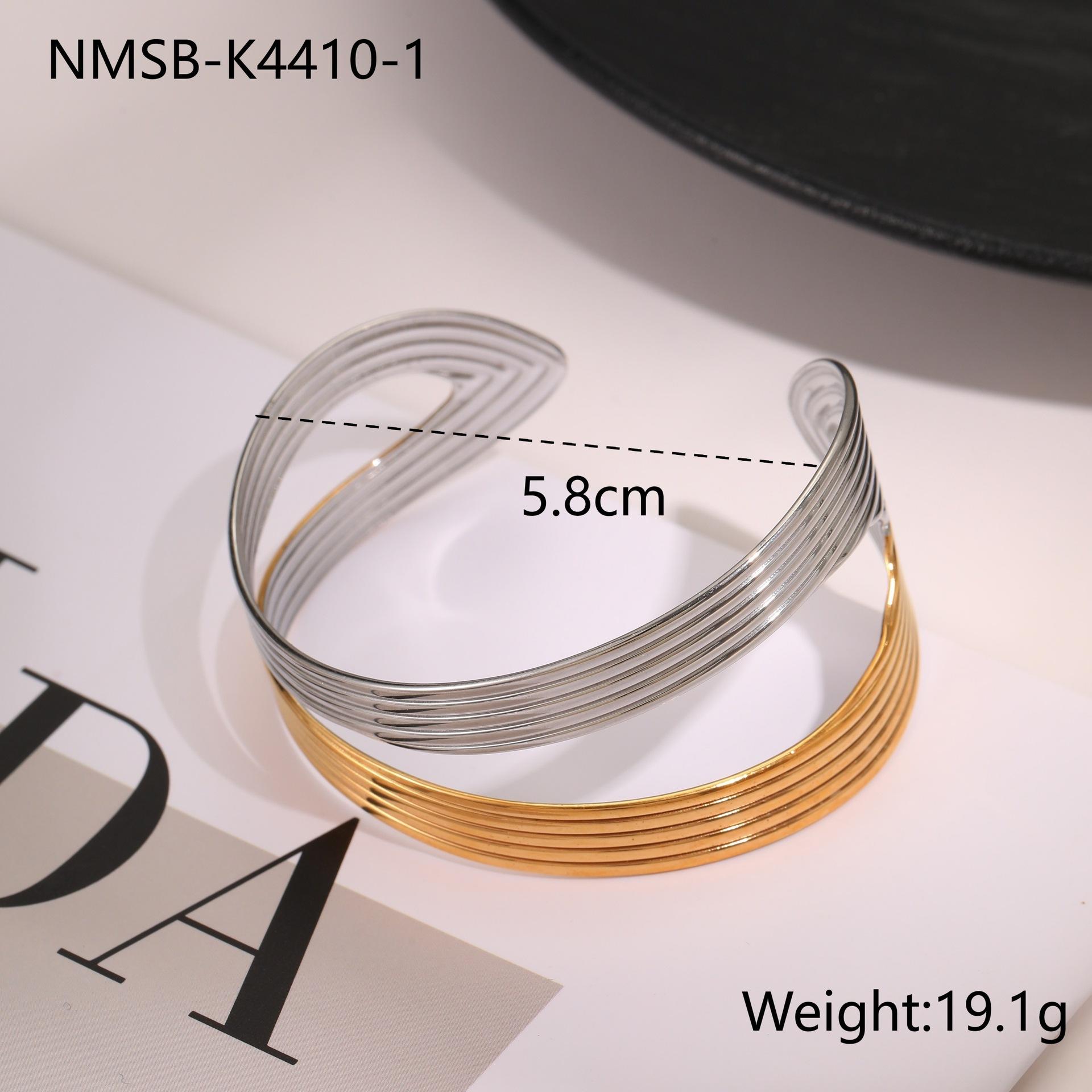 GEMCHIC Women s Stainless Steel Hollow Open Cuff Bracelet, Fashion Geometric Bangle for Daily Life