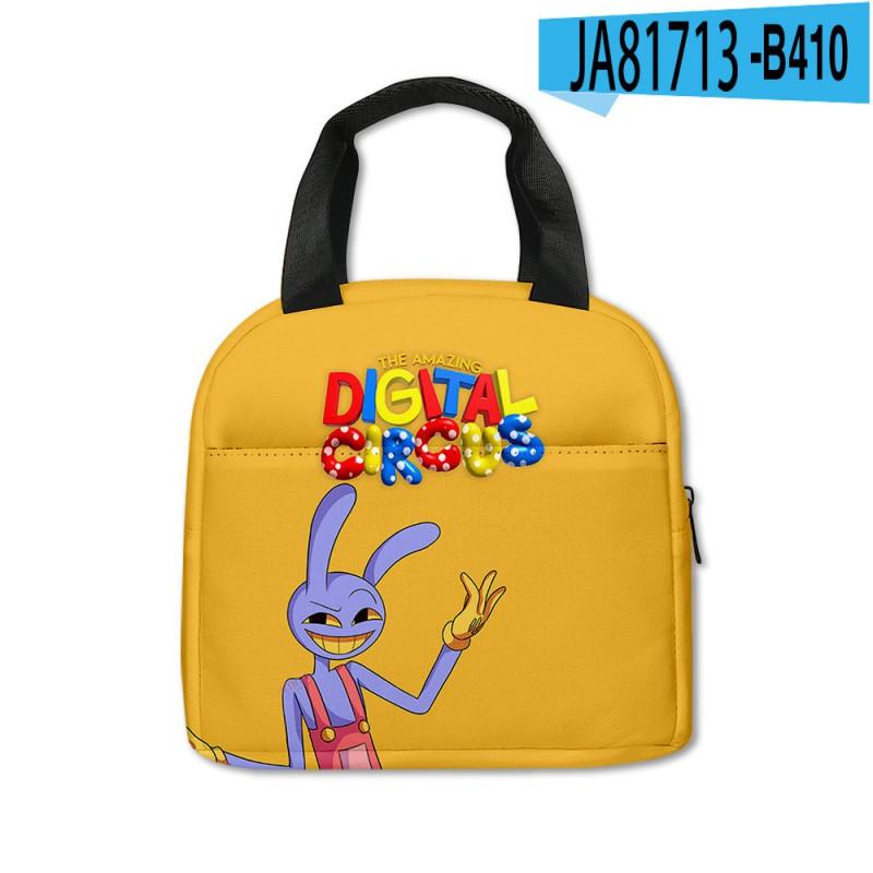 Kids Insulated Lunch Bag With Fun Digital Circus Design Preschool School Use