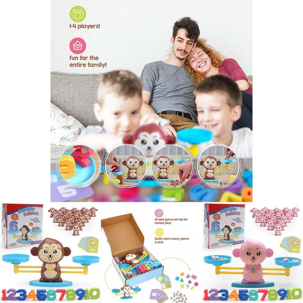 Jogo Divertido de Contagem Matemática Para Crianças Conjunto de Brinquedos Macaco Equilíbrio Para Pré-escolares