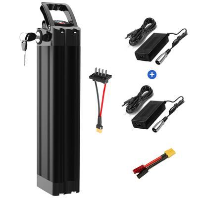 US EÚ Sklad 36V15Ah Strieborná Ryba Lítium Ebike Elektrický Bicykel Batéria 750W 1000W Lítium-iónový Batériový Balík Batéria pre Elektrický Bicykel
