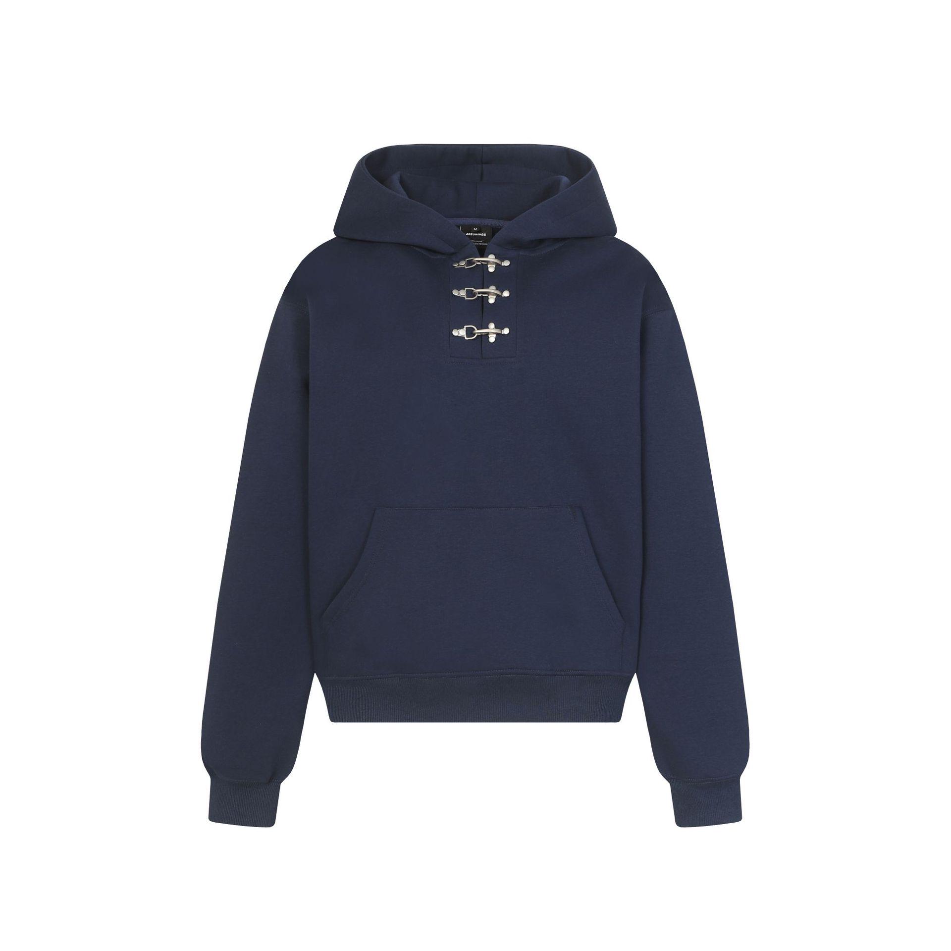 

ARES Men s Retro American 420 Lobster Clasp Thin Hoodie XL синій