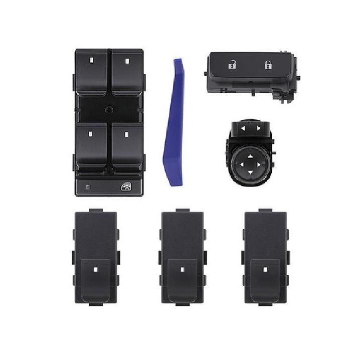 Window Switch+Door Lock+Mirror Control for 2007-2013 Chevy GMC Driver+Passenger