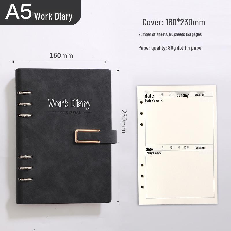 A4 Work Log & Meeting Minutes Book with Custom Printing for Office or Construction Use
