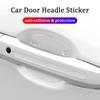 Car Door Handle Bowl Scratch Protective Invisible Transparent Stickers Silicon Rearview Mirror Anti-collision Protection Strip