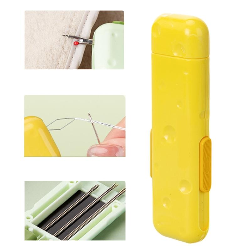 Retractable Seam Unpicker and Threader with Magnetic Needle Pin Holder Multifunctional Needle Threading Tool for Sewing